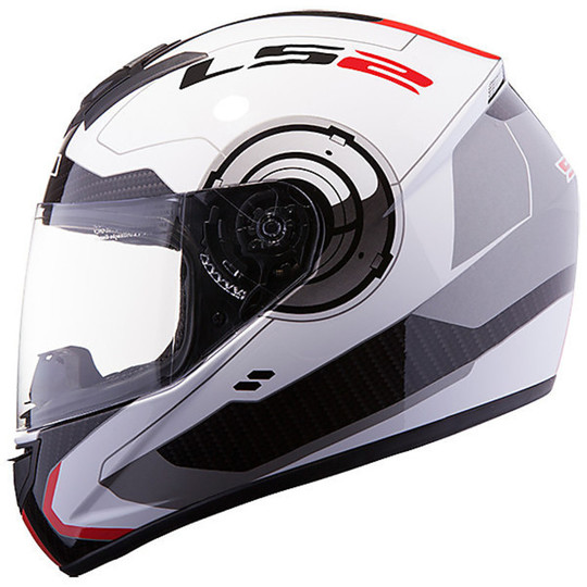 Integral Motorcycle Helmet Atmos Ls2 FF351 White-Red