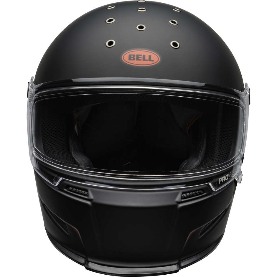 Integral Motorcycle Helmet Bell ELIMINATOR VANISH Black Red Matt