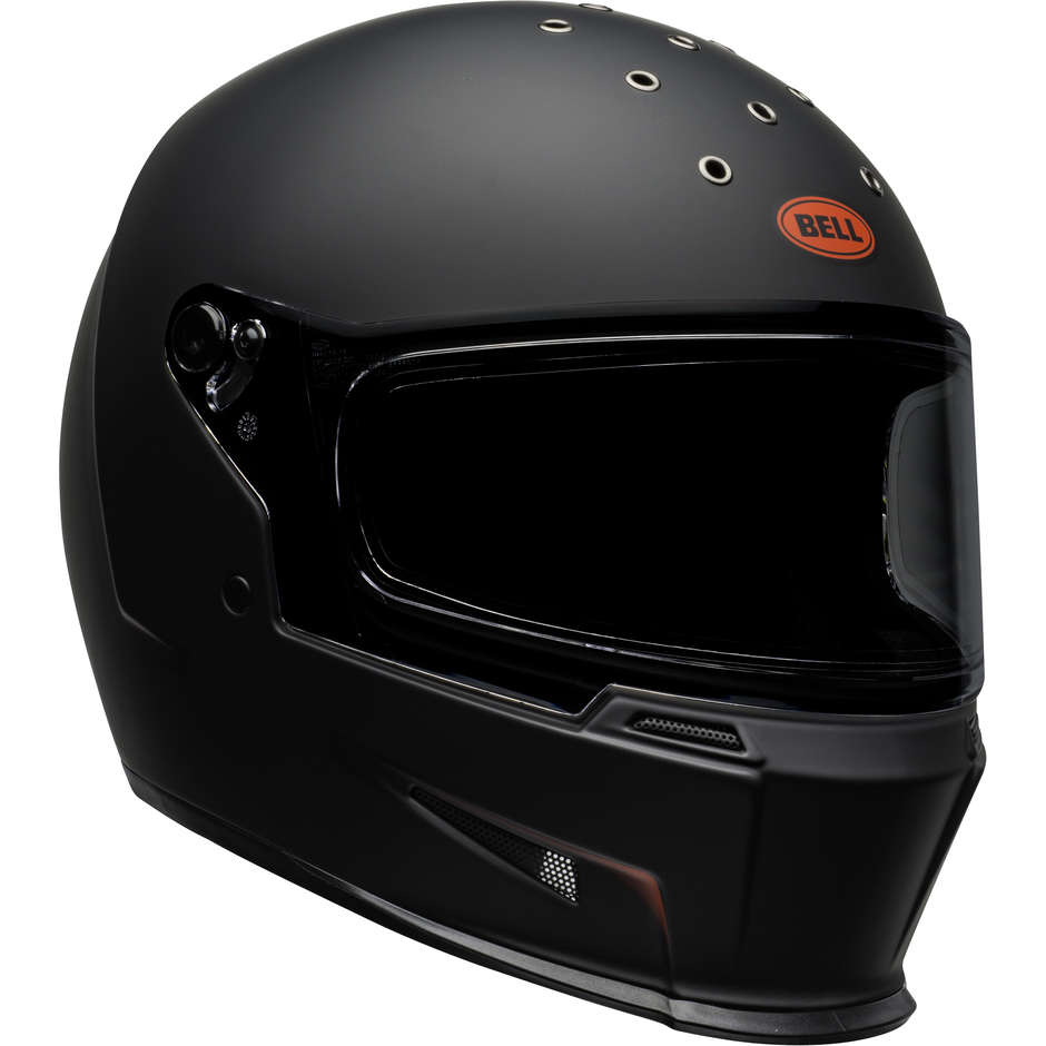 Integral Motorcycle Helmet Bell ELIMINATOR VANISH Black Red Matt