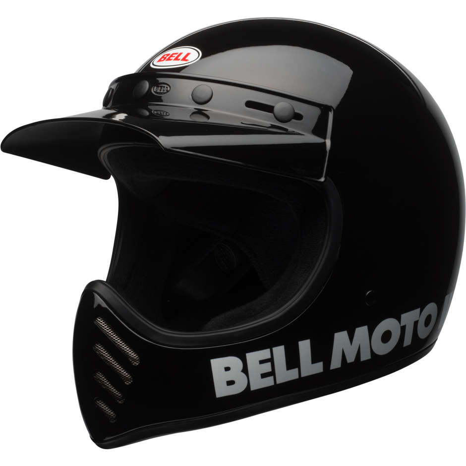 Integral Motorcycle Helmet Bell MOTO 3 CLASSIC Glossy Black