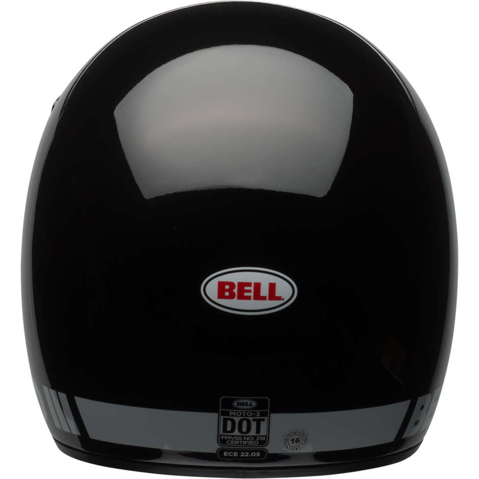Integral Motorcycle Helmet Bell MOTO 3 CLASSIC Glossy Black
