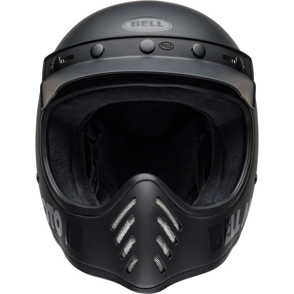 Integral Motorcycle Helmet Bell MOTO-3 CLASSIC Glossy Matt Black