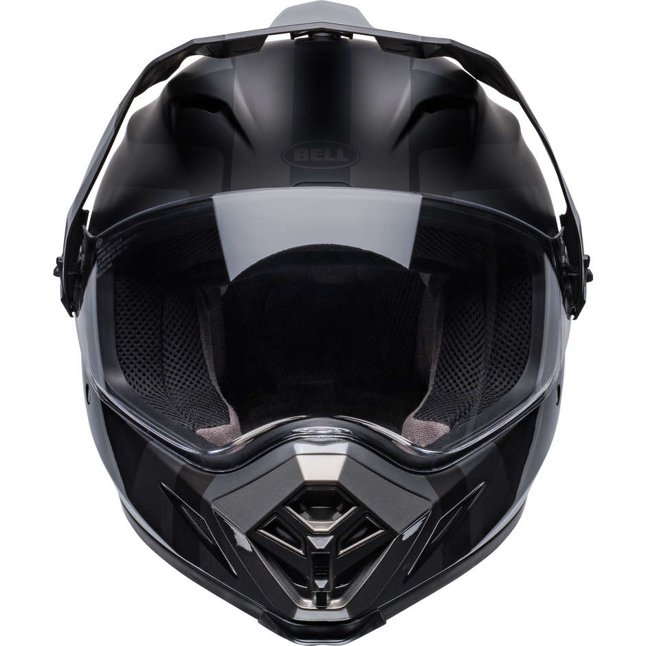 Integral Motorcycle Helmet Bell MX-9 ADVENTURE MIPS BLACKOUT Glossy Matt Black
