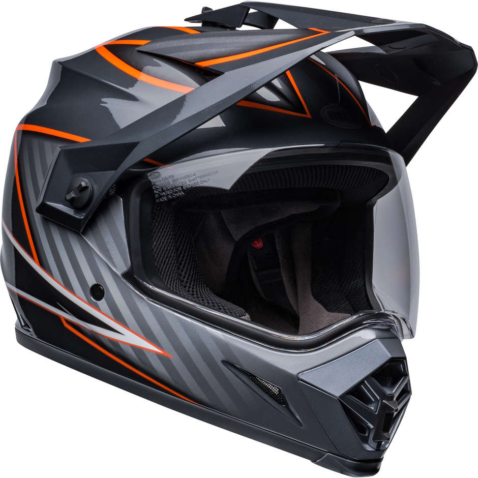 Integral Motorcycle Helmet Bell MX-9 ADVENTURE MIPS DALTON Black Orange