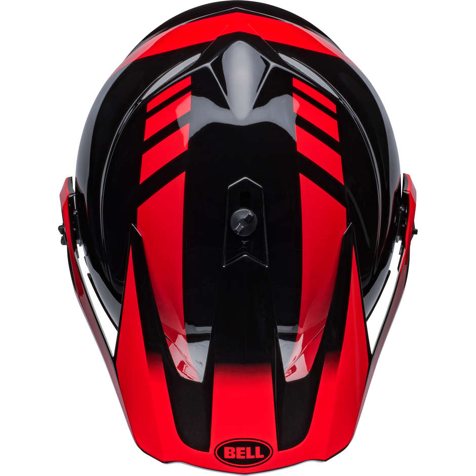 Integral Motorcycle Helmet Bell MX-9 ADVENTURE MIPS DASH Black Red