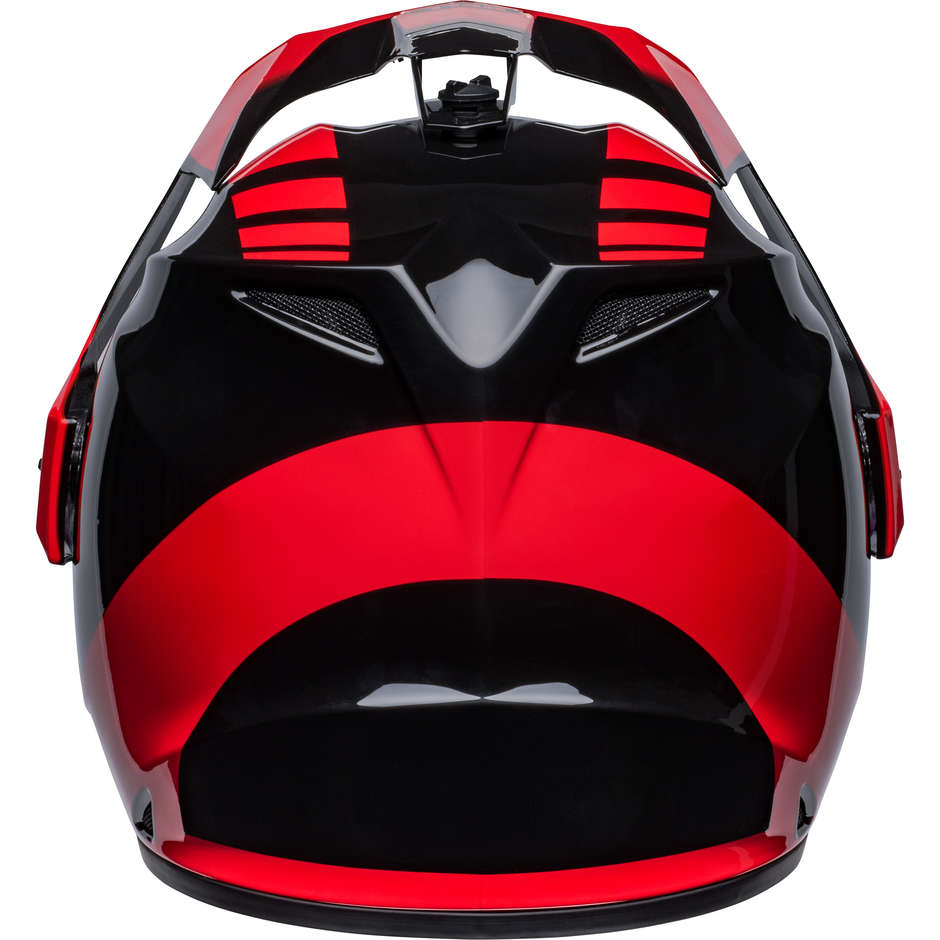 Integral Motorcycle Helmet Bell MX-9 ADVENTURE MIPS DASH Black Red