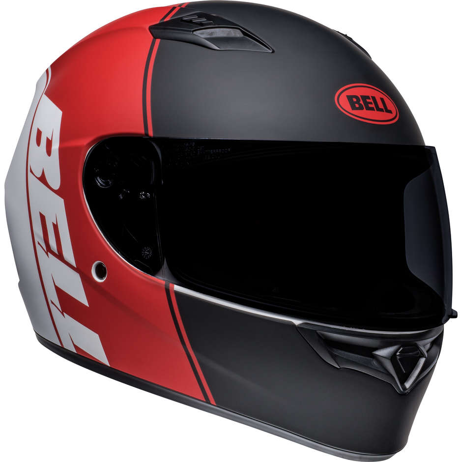 Integral Motorcycle Helmet Bell QUALIFIER ASCENT Black Red Matt