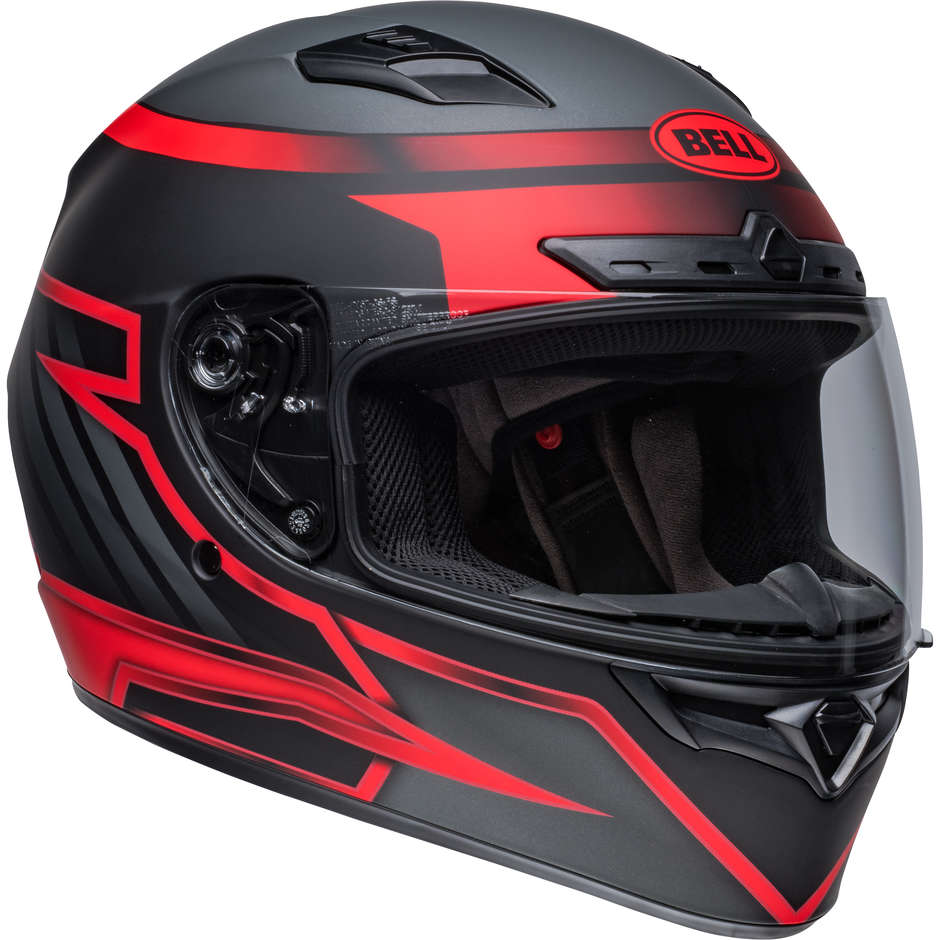 Integral Motorcycle Helmet Bell QUALIFIER DLX MIPS RAISER Black Red Matt