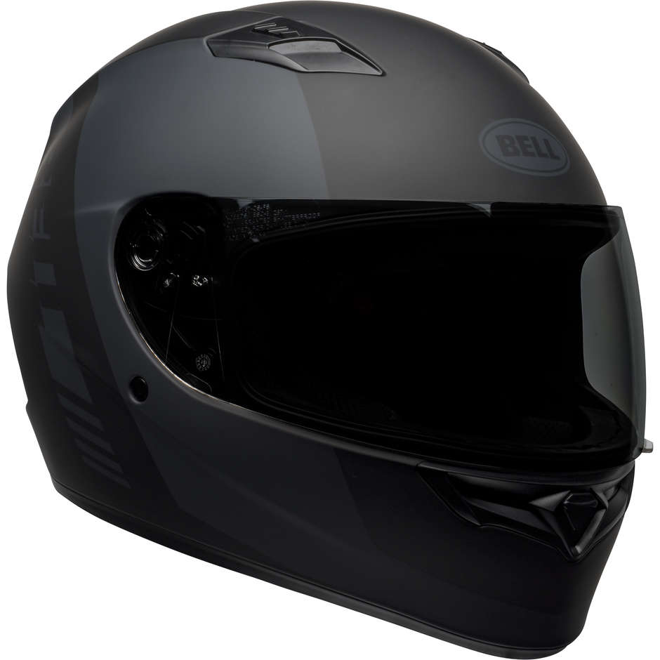 Integral Motorcycle Helmet Bell QUALIFIER TURNPIKE Black Matt Gray