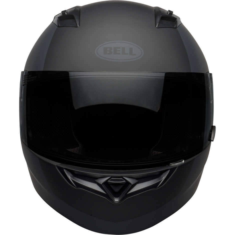 Integral Motorcycle Helmet Bell QUALIFIER TURNPIKE Black Matt Gray