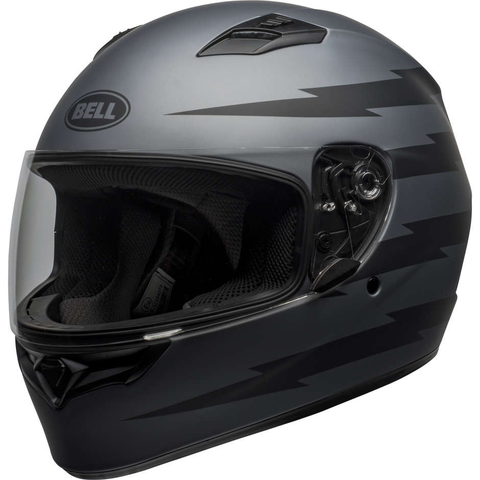 Integral Motorcycle Helmet Bell QUALIFIER Z-RAY Gray Matt Black
