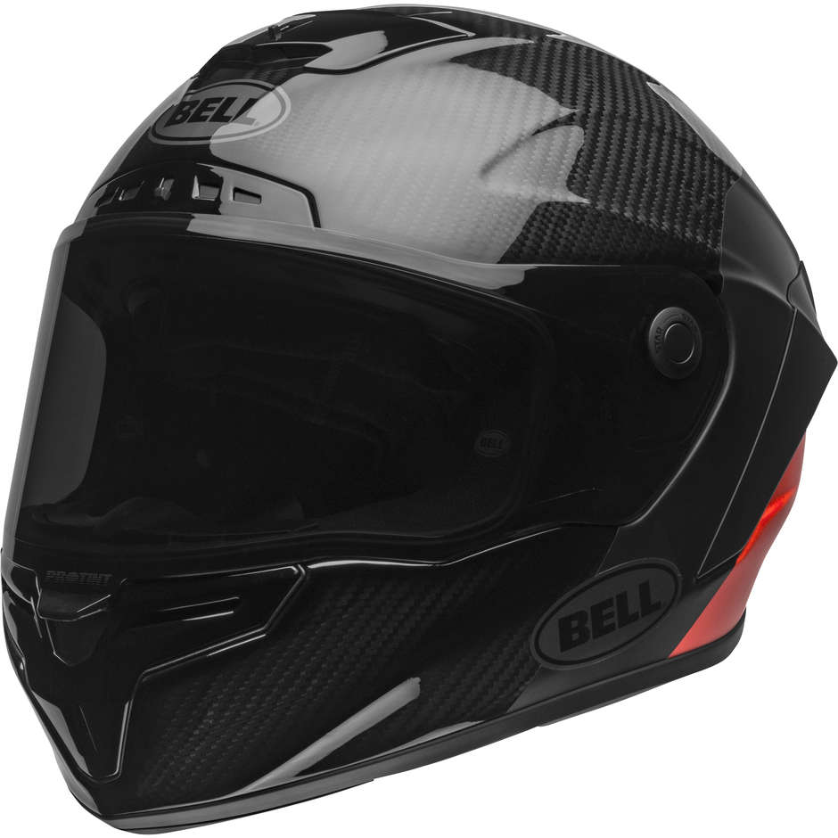 Integral Motorcycle Helmet Bell RACE STAR DLX LUX Black Red Matt Glossy