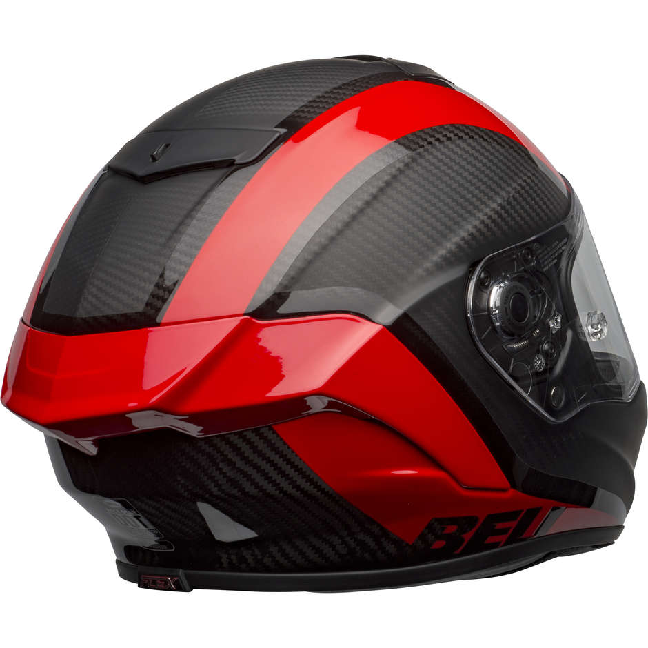 Integral Motorcycle Helmet Bell RACE STAR DLX TANTRUM2 Black Red Matt Glossy