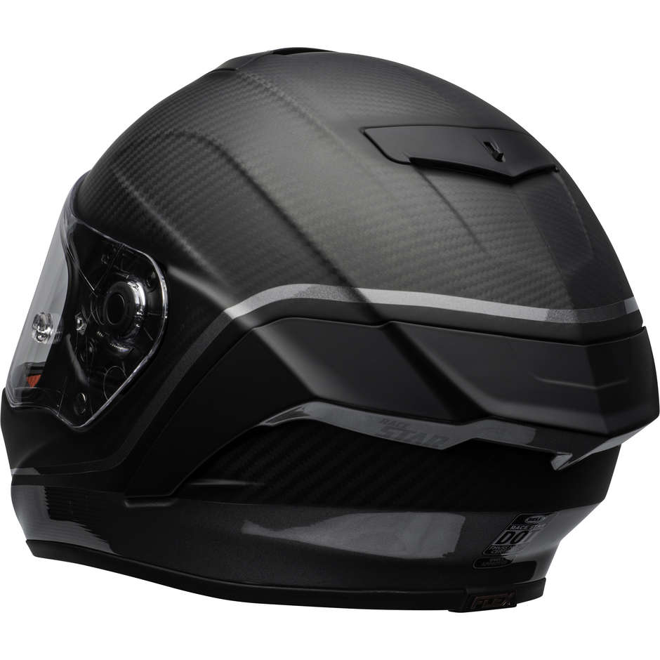 Integral Motorcycle Helmet Bell RACE STAR DLX VELOCITY Glossy Matt Black