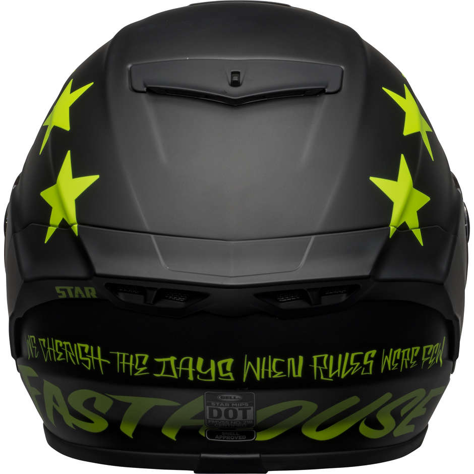 Integral Motorcycle Helmet Bell STAR DLX MIPS FASTHOUSE VICTORY CIRCLE Matt Fluo Black