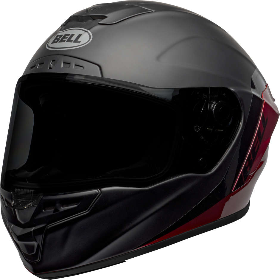 Integral Motorcycle Helmet Bell STAR DLX MIPS SHOCKWAVE Black Red Matt Glossy