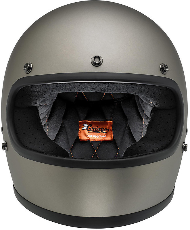 Integral Motorcycle Helmet Biltwell Gringo Model Titanium Gray For