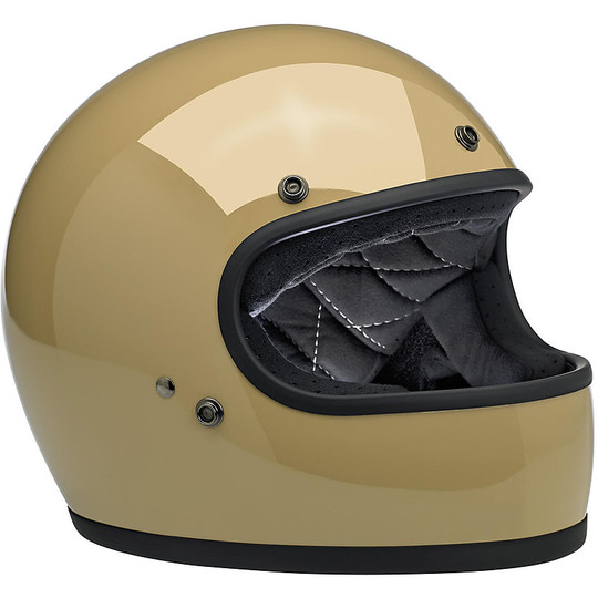 Integral Motorcycle Helmet Biltwell Model Gringo Coyote Tan Shiny