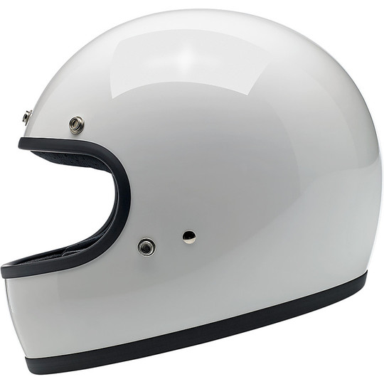 Integral Motorcycle Helmet Biltwell Model Gringo Glossy White