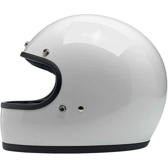 Integral Motorcycle Helmet Biltwell Model Gringo Glossy White