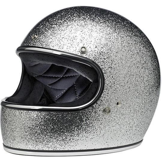 Integral Motorcycle Helmet Biltwell Model Gringo Gray Megaflake