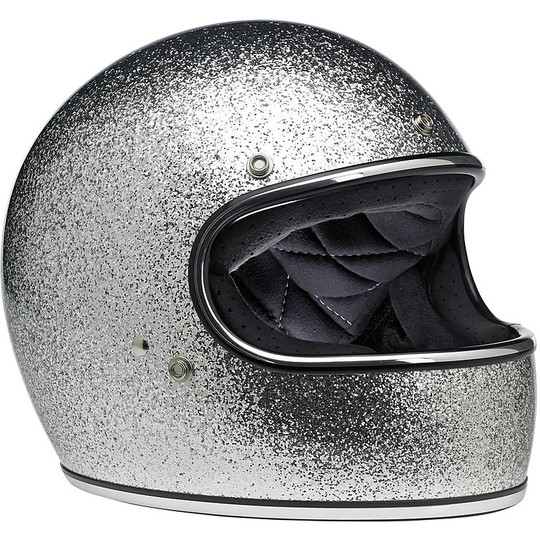 Integral Motorcycle Helmet Biltwell Model Gringo Gray Megaflake