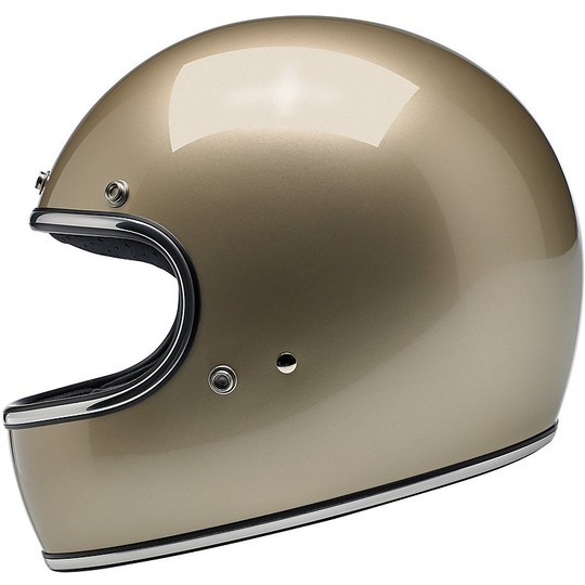 Integral Motorcycle Helmet Biltwell Model Gringo Metallic Champagne