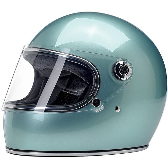 Integral Motorcycle Helmet Biltwell Model Gringo S With Metallic Foam Visor