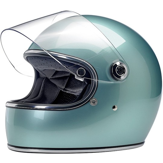 Integral Motorcycle Helmet Biltwell Model Gringo S With Metallic Foam Visor