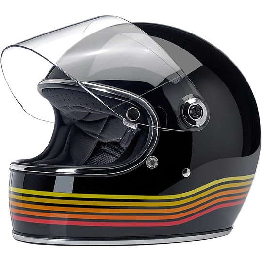 Integral Motorcycle Helmet Biltwell Model Gringo S With Specter Gloss Black Visor