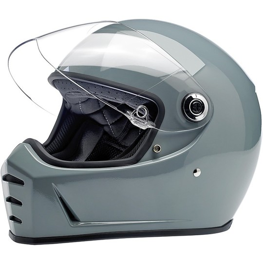 Integral Motorcycle Helmet Biltwell Model Lane Splitter Agave Glossy Gray