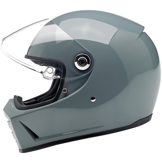 Integral Motorcycle Helmet Biltwell Model Lane Splitter Agave Glossy Gray