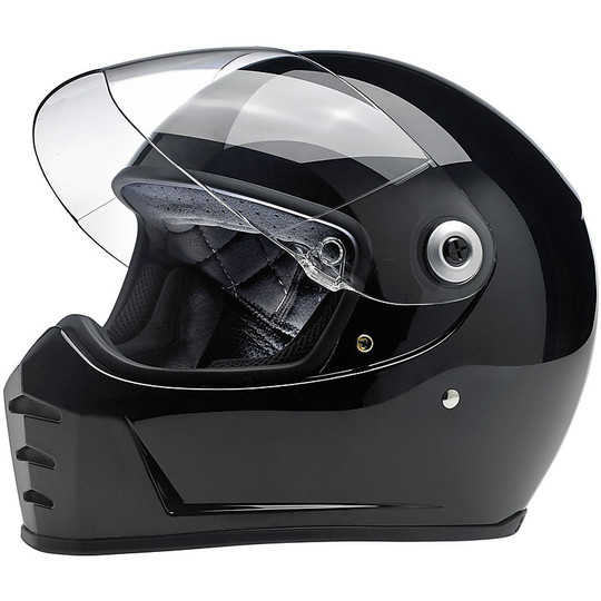 Integral Motorcycle Helmet Biltwell Model Lane Splitter Glossy Black