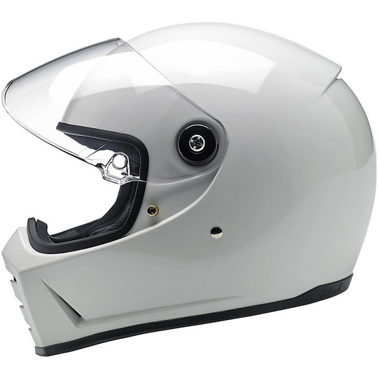 Integral Motorcycle Helmet Biltwell Model Lane Splitter Glossy White