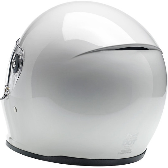 Integral Motorcycle Helmet Biltwell Model Lane Splitter Glossy White
