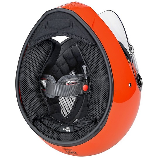 Integral Motorcycle Helmet Biltwell Model Lane Splitter Hazard Glossy Orange
