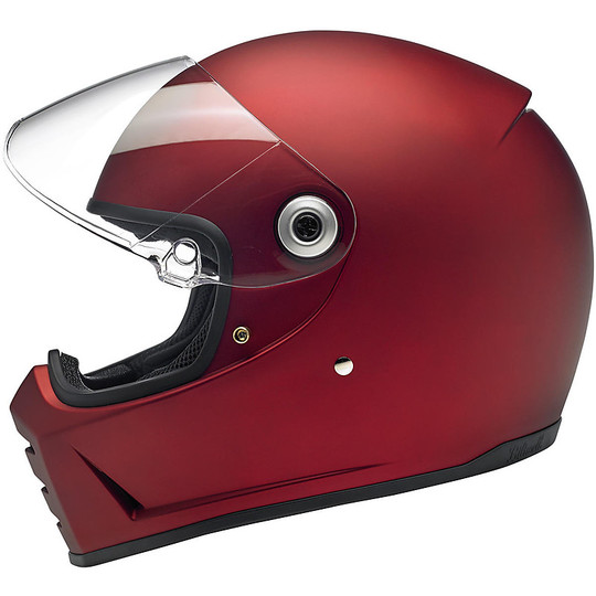 Integral Motorcycle Helmet Biltwell Model Lane Splitter Matte Red