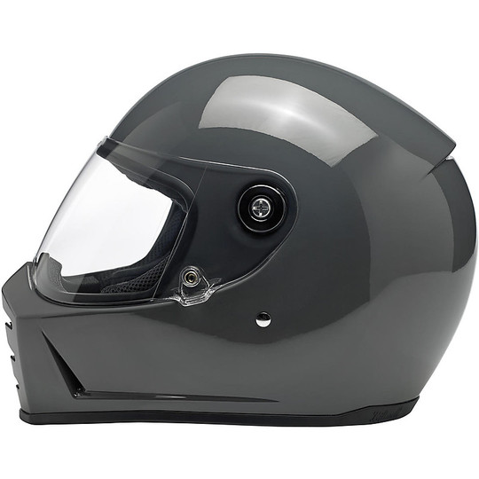 Integral Motorcycle Helmet Biltwell Model Lane Splitter Storm Shiny Gray