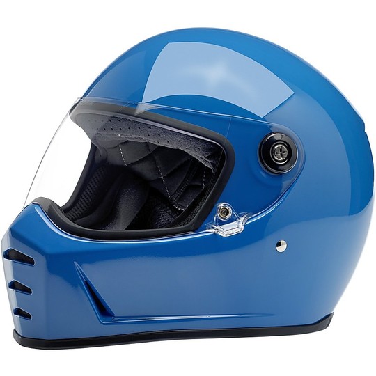 Integral Motorcycle Helmet Biltwell Model Lane Splitter Tahoe Glossy Blue