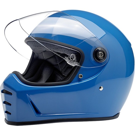 Integral Motorcycle Helmet Biltwell Model Lane Splitter Tahoe Glossy Blue