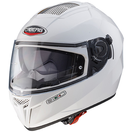 Integral Motorcycle Helmet Caberg Double Visor White Model Ego