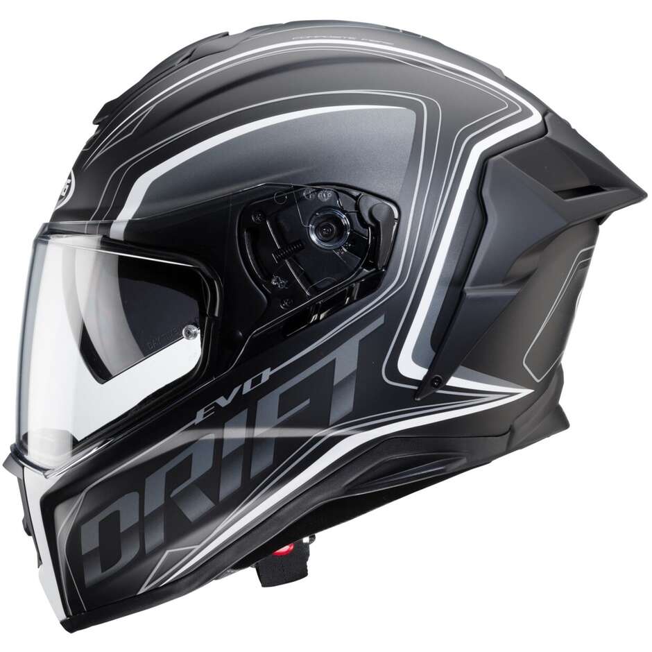 Integral Motorcycle Helmet Caberg DRIFT EVO INTEGRA Matt Black Anthracite White
