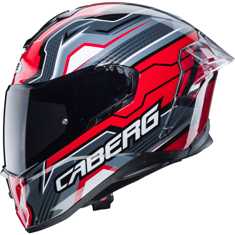 Integral Motorcycle Helmet Caberg DRIFT EVO LB29 Black Anthracite Red