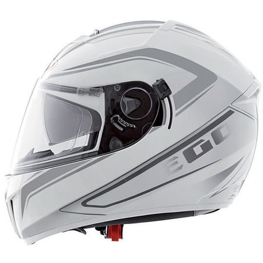 Integral Motorcycle Helmet Caberg Ego Elite Model White-Antracite