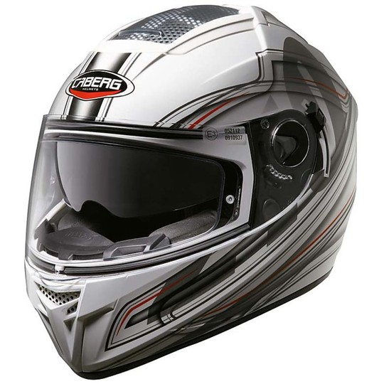 Integral Motorcycle Helmet Caberg Ego Model Colt White Dual Visor