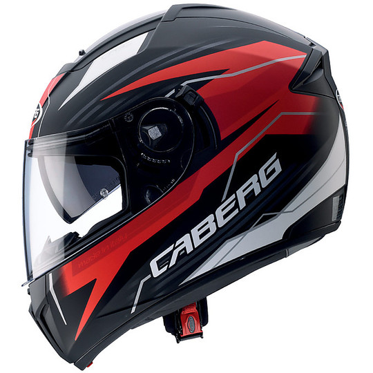 Integral Motorcycle Helmet Caberg EGO Quartz Black Matte Red Anthracite