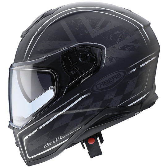 Integral Motorcycle Helmet Caberg Model Drift Armour Matt Black Anthracite