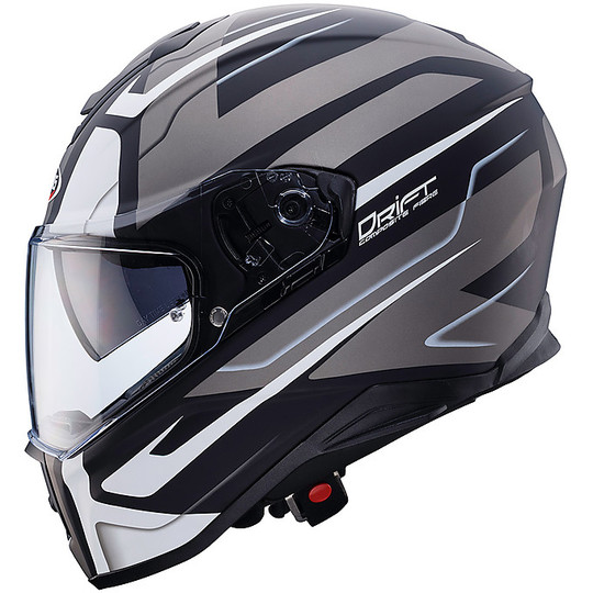 Integral Motorcycle Helmet Caberg Model Drift Shadow Matt Black White Anthracite