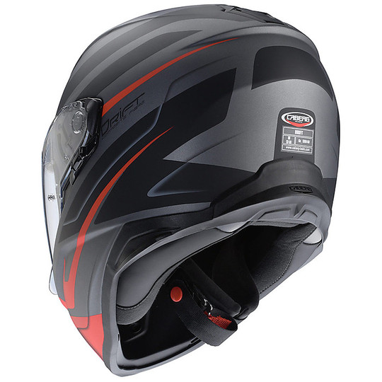 Integral Motorcycle Helmet Caberg Model Drift Shadow Titanium Matte Red Black