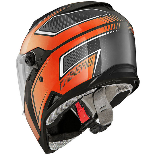 Integral Motorcycle Helmet Caberg STUNT Blade Black Orange